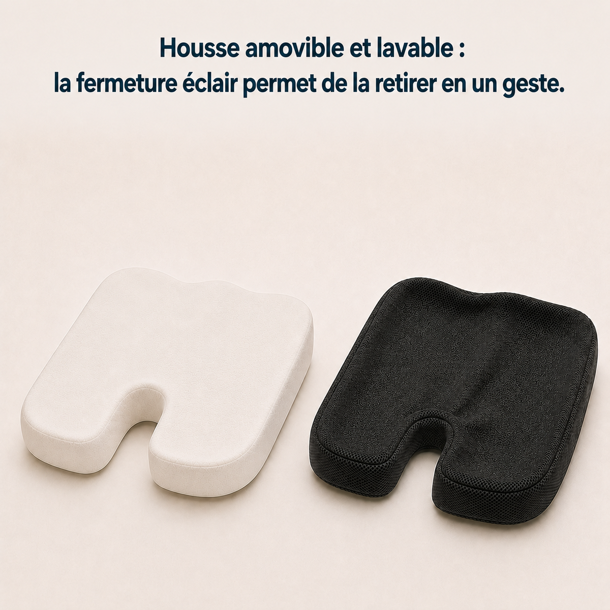 Coussin coccyx ergonomique Sedio, socle antidérapant à picots
