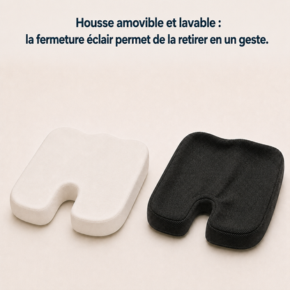 Coussin coccyx ergonomique Sedio, socle antidérapant à picots