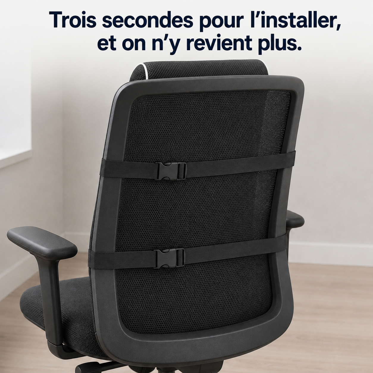 Coussin lombaire ergonomique Sedio, tissu maille 3D respirant