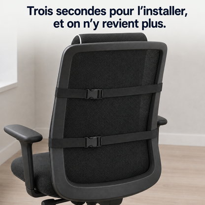 Coussin lombaire ergonomique Sedio, tissu maille 3D respirant