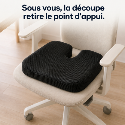 Set Sedio installé sur une chaise de bureau, assise et dossier