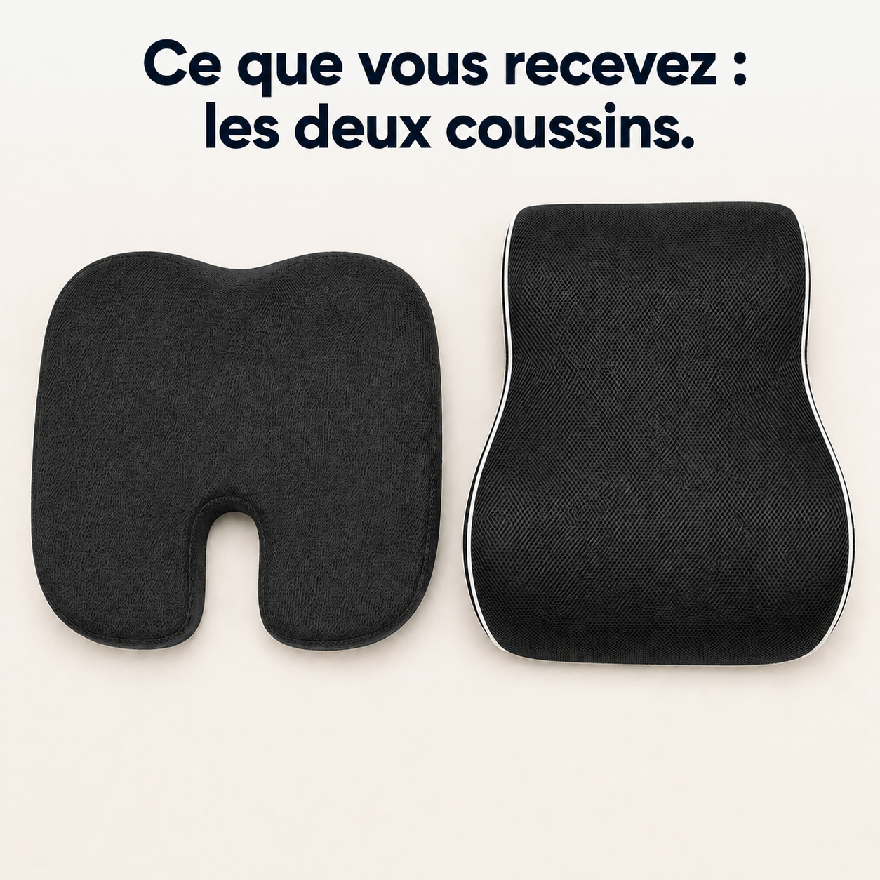Set Sedio, socle antidérapant du coccyx et sangles du lombaire